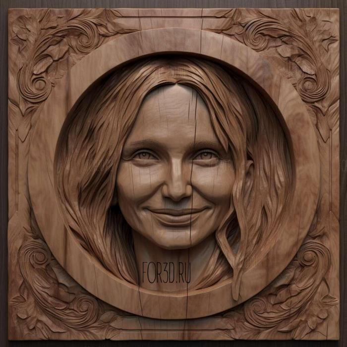 Cameron Diaz 2 stl model for CNC